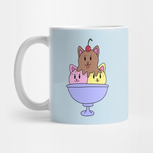 Neapolitan Ice Cream Cats Mug